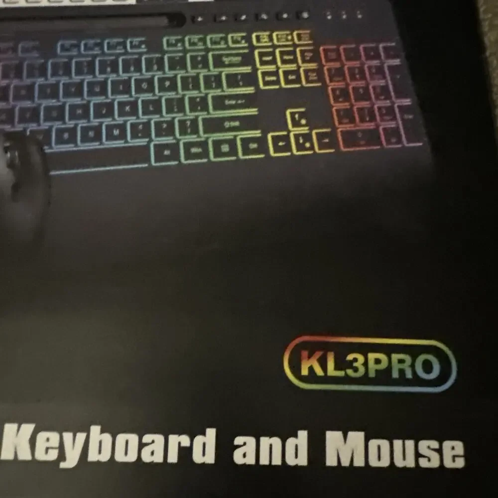 Wireless Keyboard and Mouse Combo, 9 Backlit Effects, Wrist Rest, Phone Holder